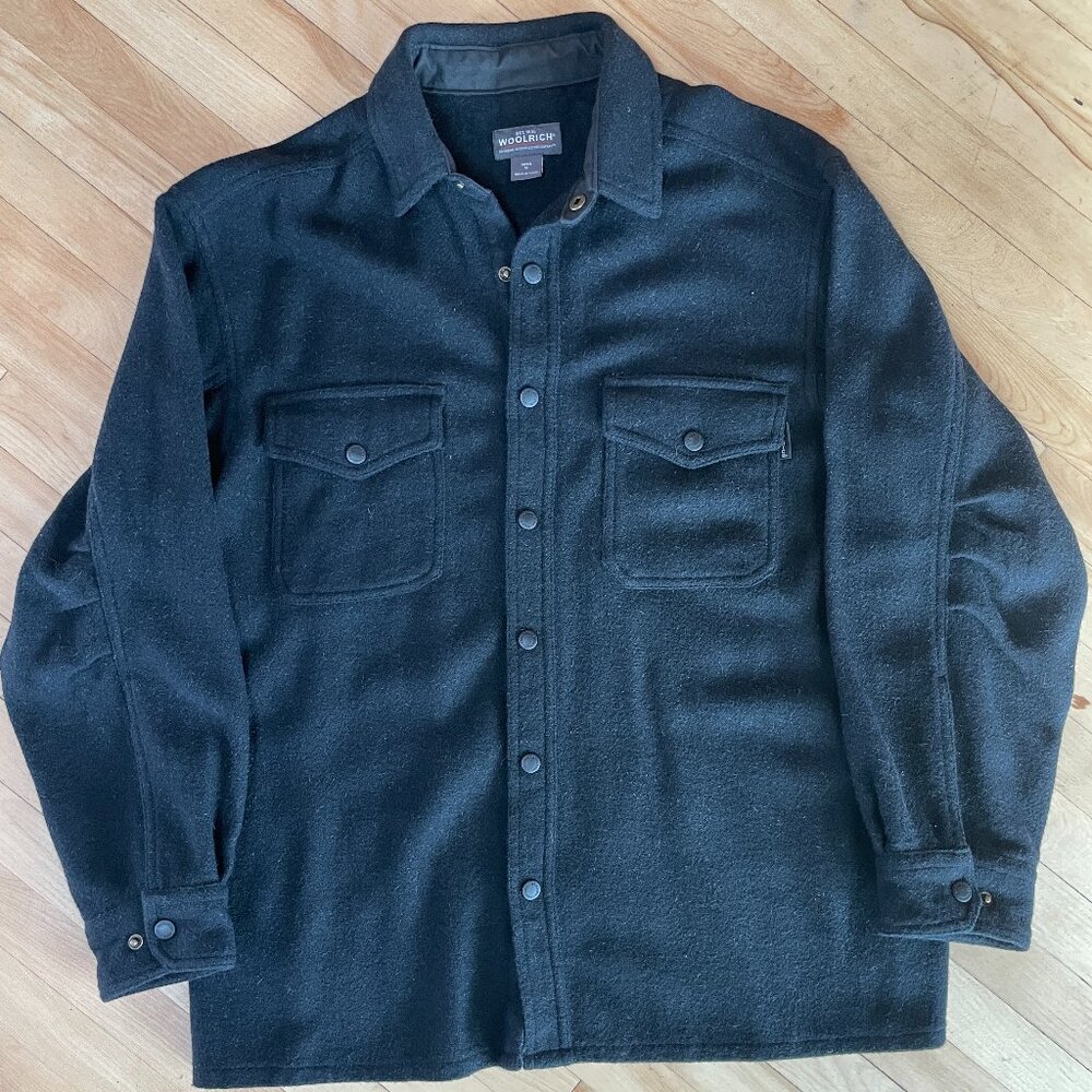 Woolrich wool overshirt gorpcore shacket with snaps 6092
